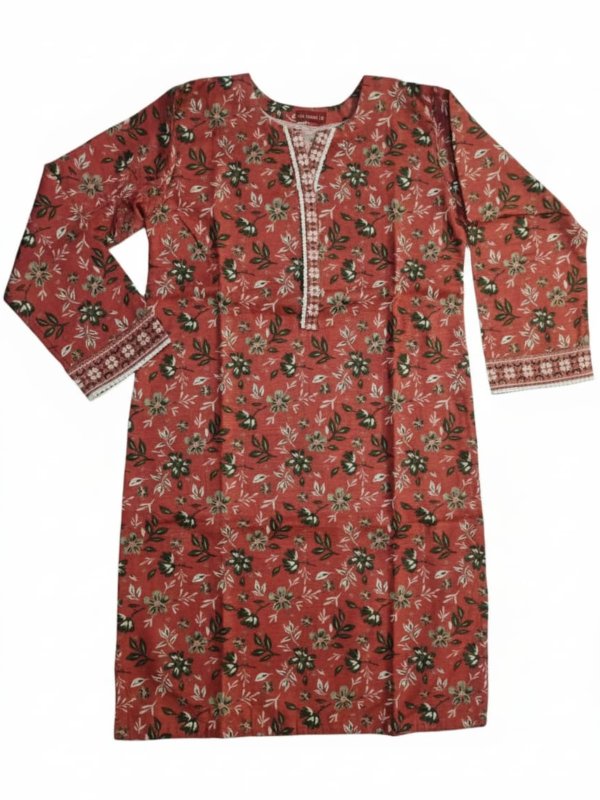 Bin saeed khaddar stitched 3 piece (Medium)