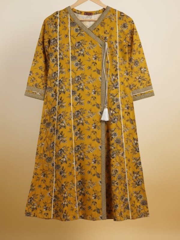 Bin saeed khaddar stitched 3 piece frocks (Medium)